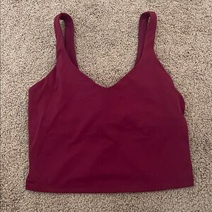Lululemon red/maroon align tank top